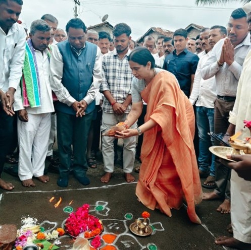 Minister Performs Bhoomi Puja for Classroom Construction