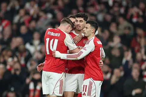 Arsenal complete Champions League clean sweep for top spot