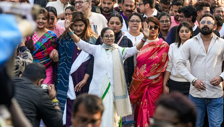 Bengal CM Mamata protests against ED action on I-PAC