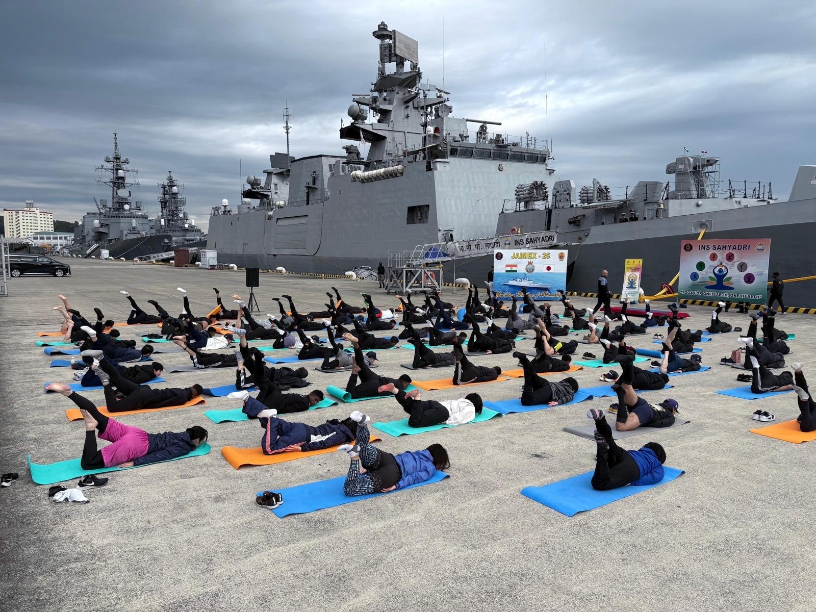 India, Japan navies strengthen ties through yoga