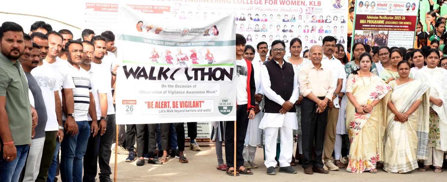 Students hold walkathon promoting vigilance awareness week