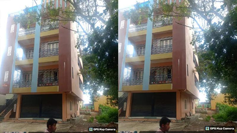 Madavara three-storey building tilts