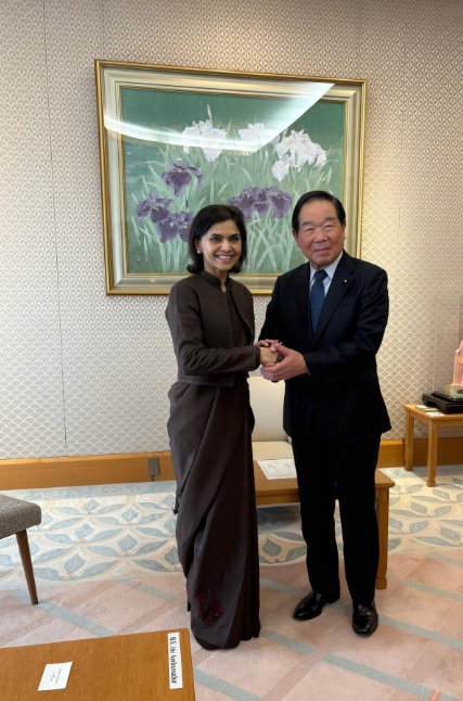Indian envoy, Japan’s House of Representatives Speaker discuss bilateral ties