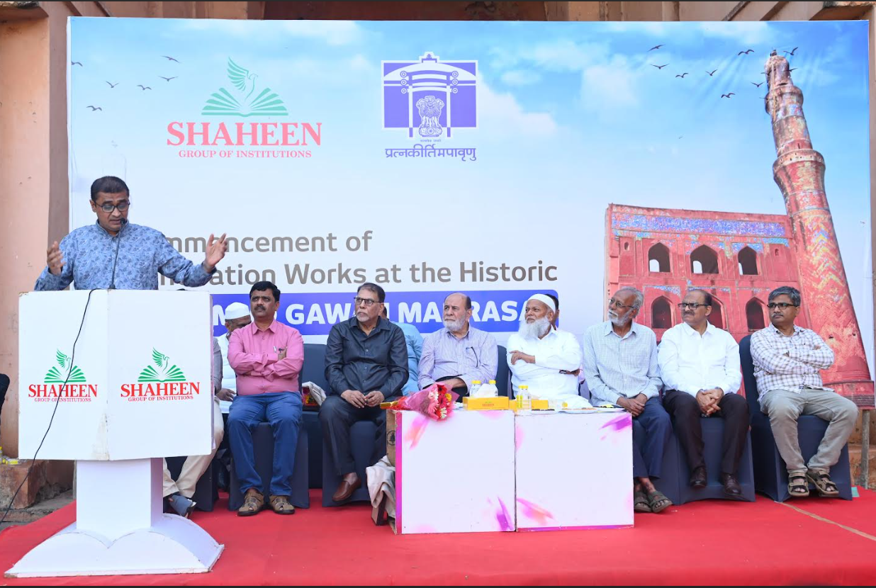 Shaheen Group launches renovation of Mahmūd Gāvān madrasa