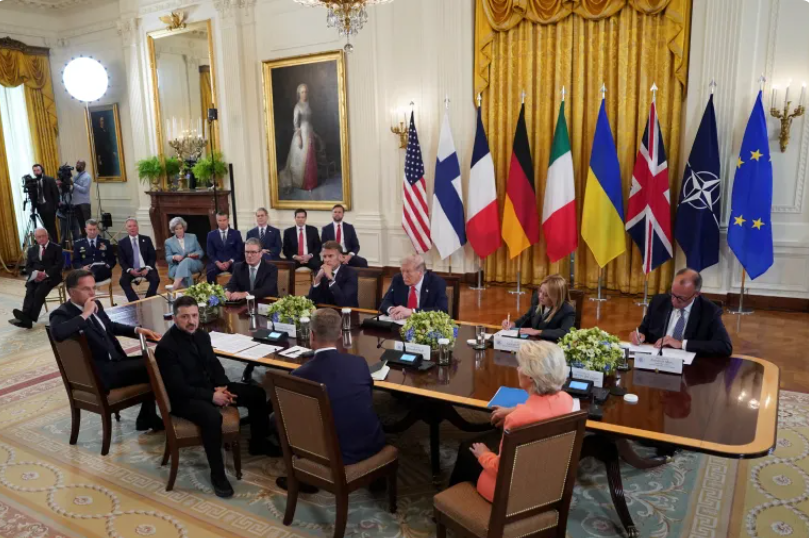 Trump Meets Zelenskyy and European Leaders at the White House