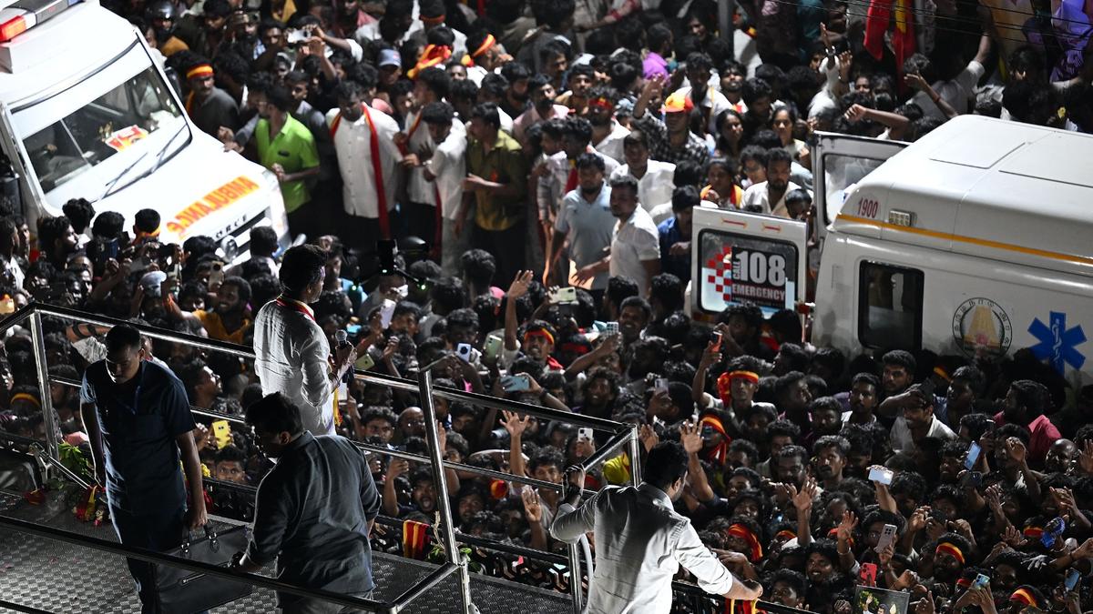 38 die in stampede during TVK leader Vijay’s Karur campaign