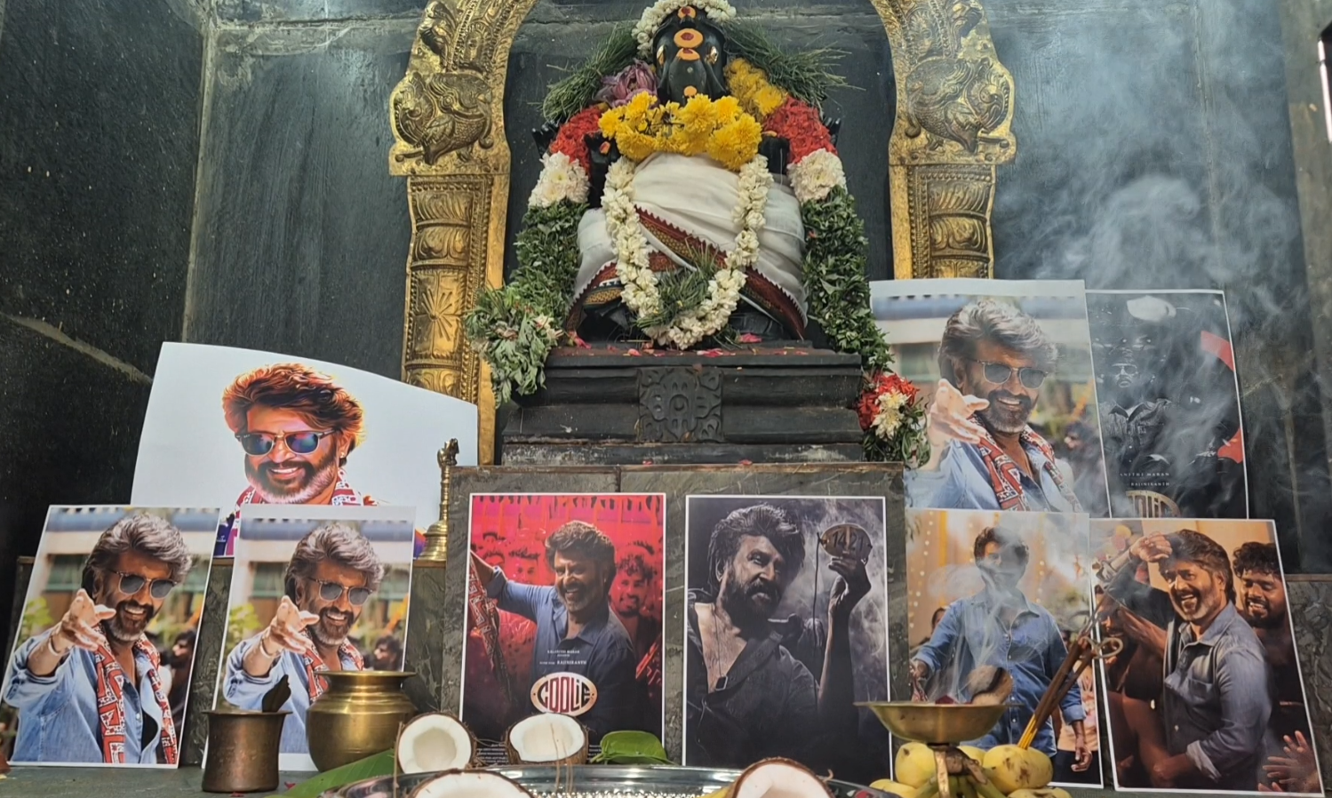 Rajinikanth fans hold Pooja ahead of ‘Coolie’