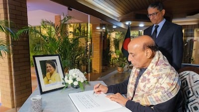 Rajnath Singh Pays Homage To Khaleda Zia’s Legacy