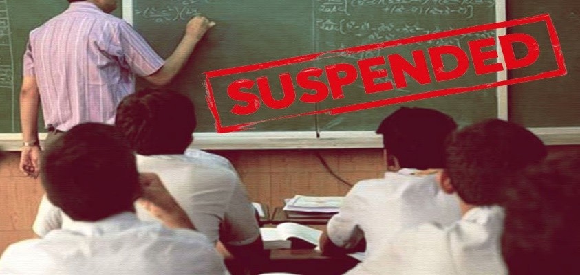 Assistant teacher suspended for census absence duty