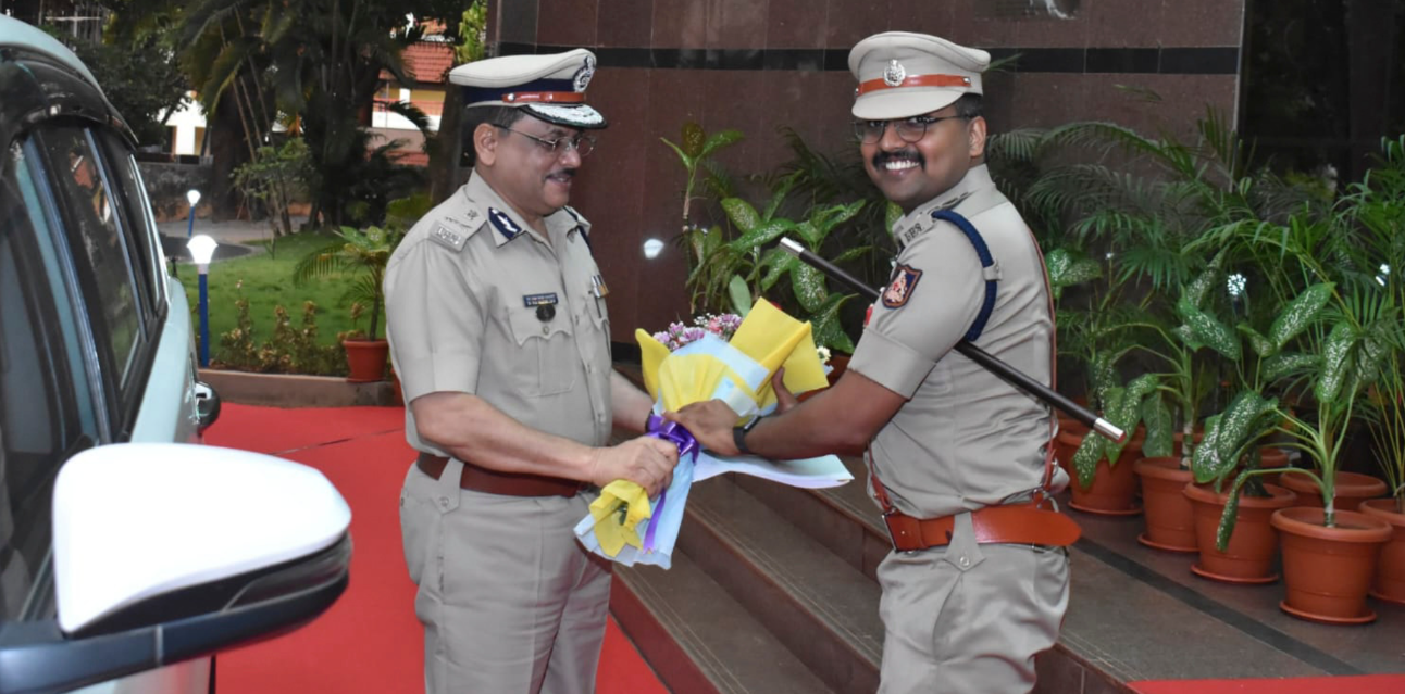 DGP Dr. M.A. Saleem Inspects Udupi District Police Office, Reviews Preparedness