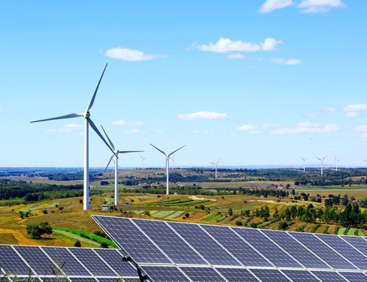 Solar, wind power lead energy growth