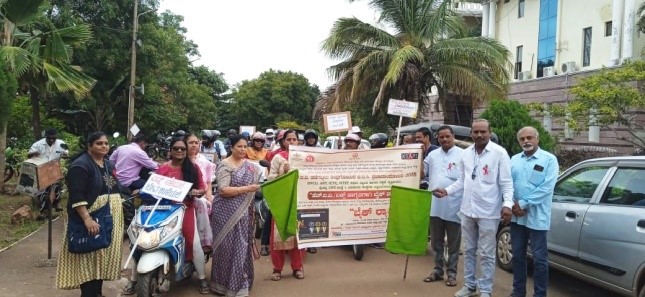 HIV/AIDS Awareness Bike Rally Flagged Off