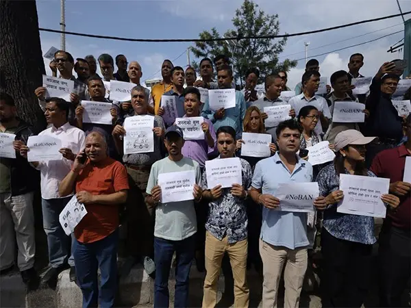 Nepal journalists protest social media ban