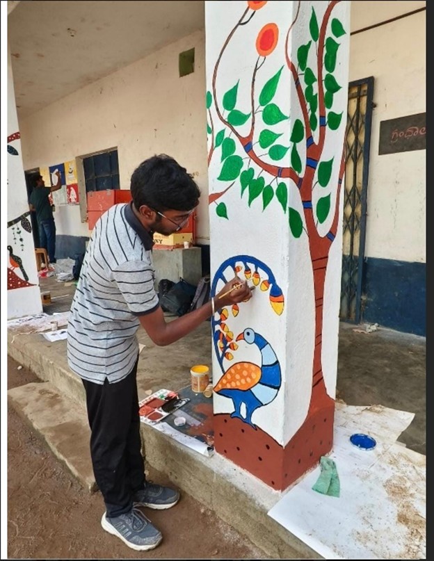 Christ University students transform school into vibrant learning hub