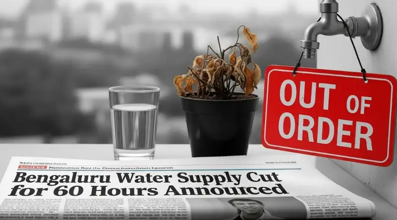Bengaluru to Face 60-Hour Cauvery Water Supply Disruption from September 15