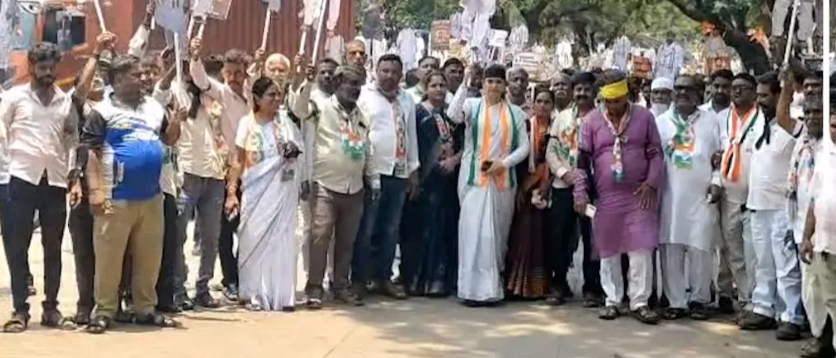 Dharwad sees silent march supporting Vinay Kulkarni