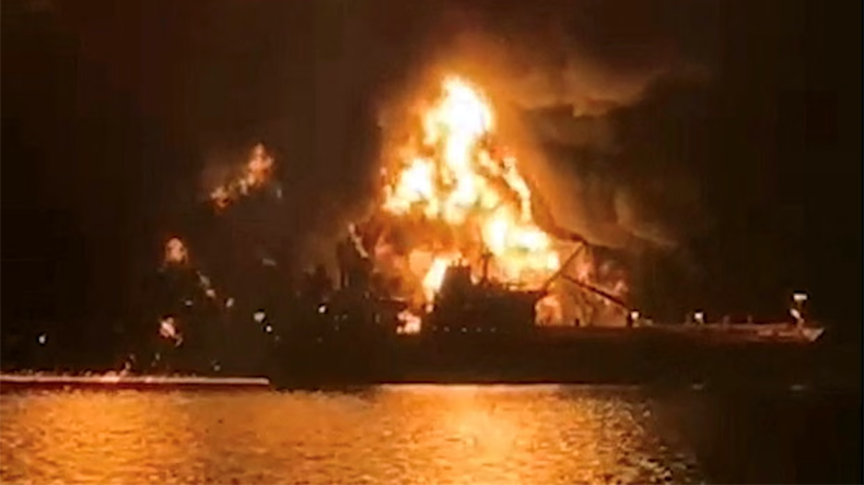 2 fuel tankers burst into flames in Iraqi waters