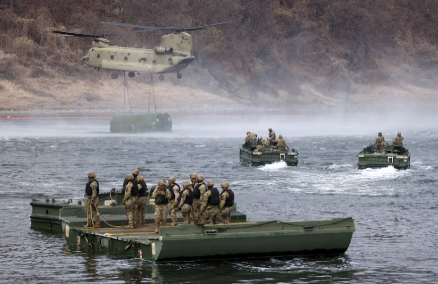 N. Korea fires 10 ballistic missiles into sea amid US-S. Korea military drills
