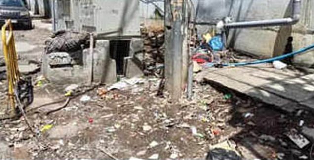 Tavarekere footpaths turn dump yards