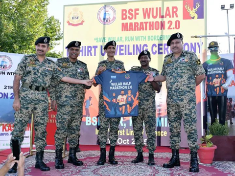 BSF Kashmir launches Wular Environmental Marathon