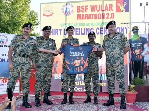 BSF Kashmir launches Wular Environmental Marathon