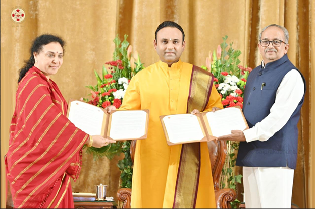 Sathya Sai University signs MoU with Karnataka Sanskrit University