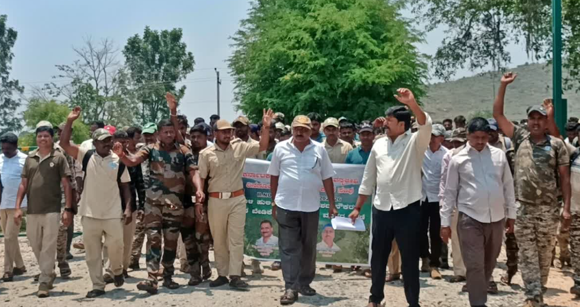 Forest department employees demand job security rights