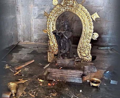 Beltangady temple idol vandalised, police probe incident