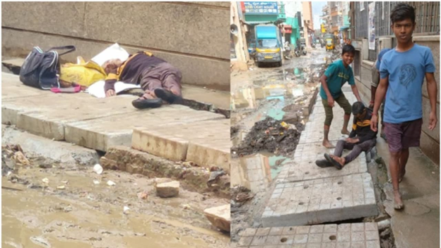 Elderly Man Dies After Fall on Muddy Bengaluru Road