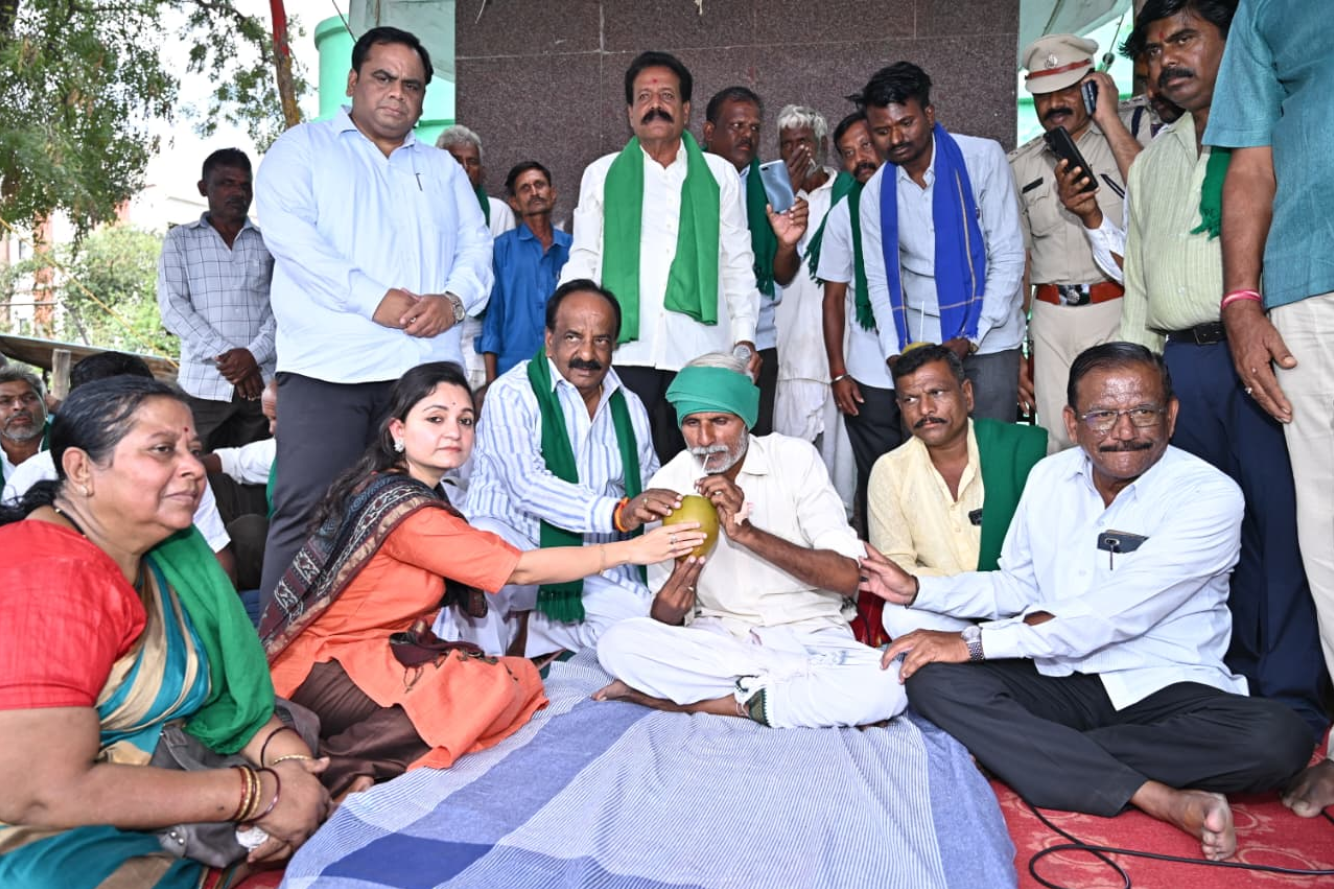 Assurances from MLA and DC ends farmers’ hunger strike