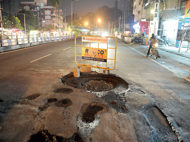 ₹12 crore spent, Bengaluru potholes multiply