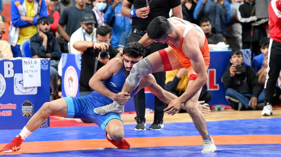 National wrestling: Aman reigns supreme in 61kg despite injury