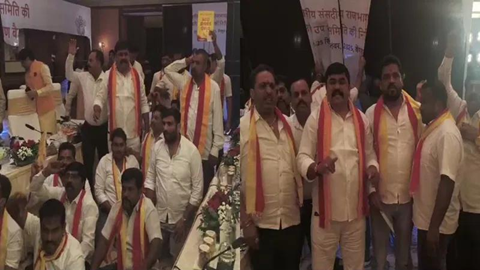 Karave activists storm five-star hotel over hindi promotion