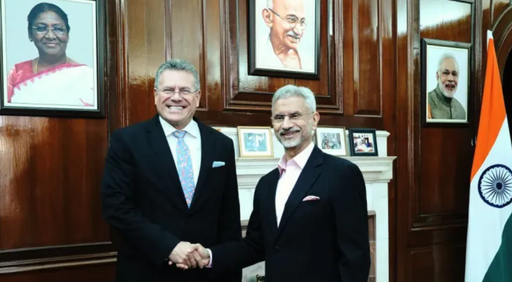 EAM Jaishankar holds talks with EU’s Maros Sefcovic