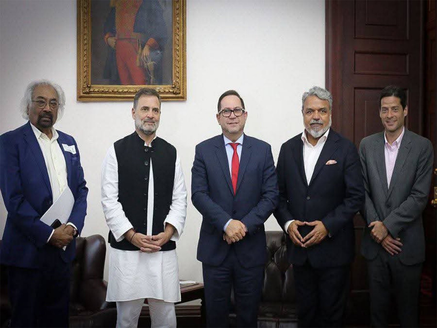Rahul Gandhi Holds Meeting with Colombian Senate President
