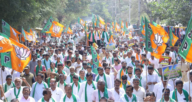 Vijayendra criticizes cong govt for ignoring farmers’ plight