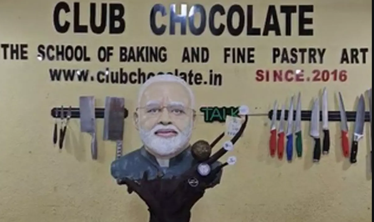 Bhubaneswar club creates India’s first Modi chocolate sculpture