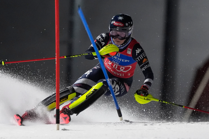 Shiffrin dominates Slalom with record margin