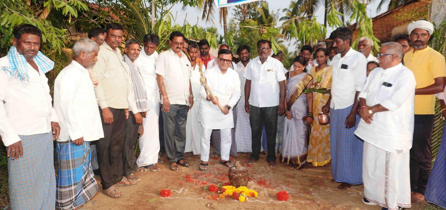 MLA Srinivas Mane launches village development projects