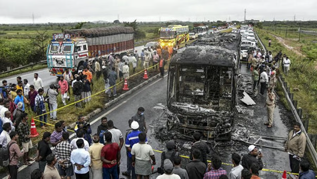 Kurnool bus fire: CCTV reveals safety violations behind tragic blaze