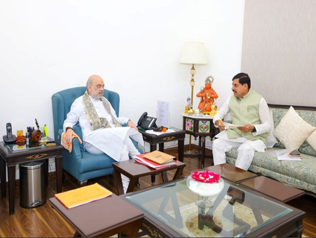 MP CM Mohan Yadav meets Union Home Minister Shah