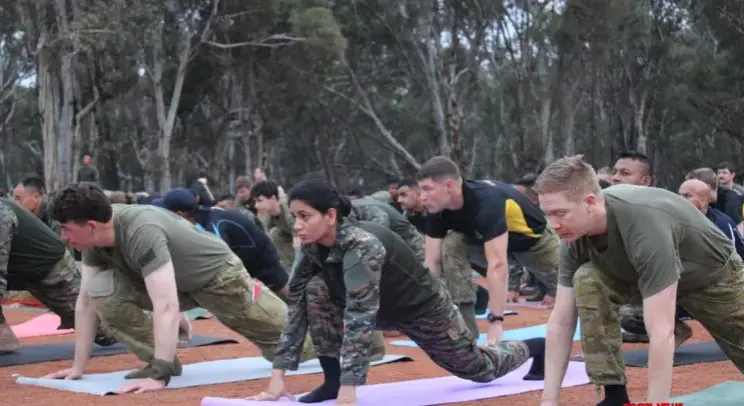 Yoga, tactical drills dominate AUSTRAHIND 2025 military drill