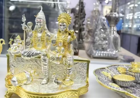 Silver Ornaments Stolen from Basavanna Idol