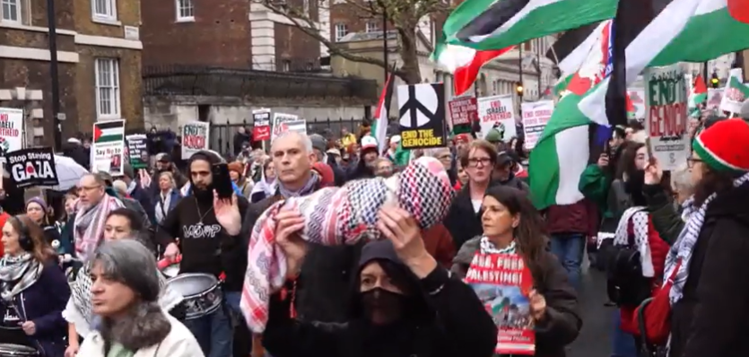Tens of thousands rally in Europe against Israel’s Gaza war