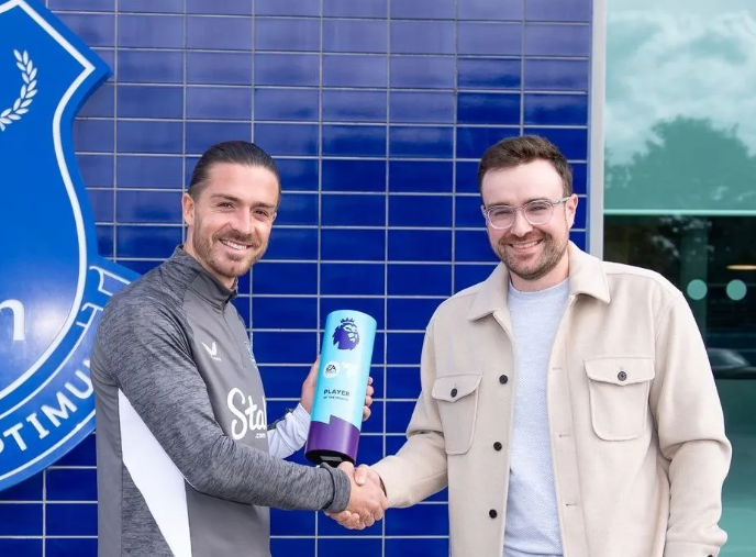 Grealish wins premier league August player of month