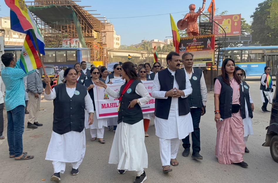 Ahimsa Walk Organized in Hubballi on the Occasion of Mahavir Jayanti