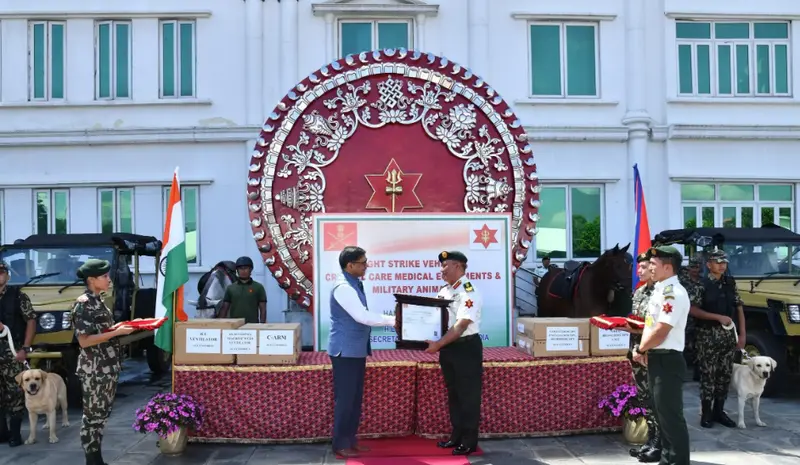 India gifts military vehicles and equipment to Nepal