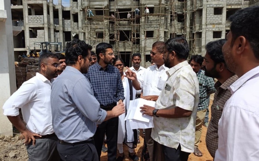 DC Inspects PM-Awas Yojana Housing Project