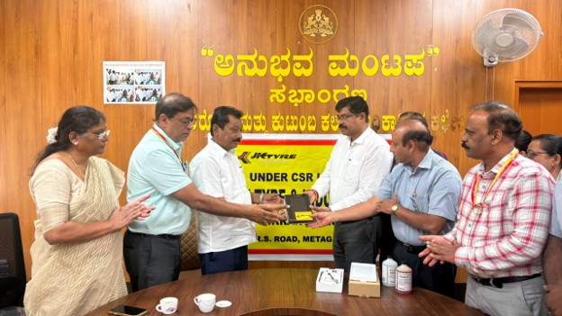 JK Tyre hands over advanced fluoride testing kit to Health Dept