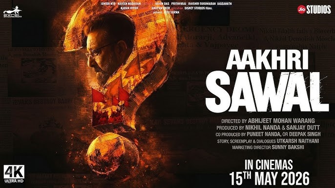 Sanjay Dutt Reveals Aakhri Sawaal Teaser Release Date